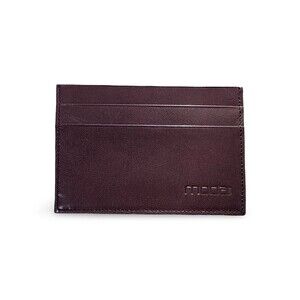 🧡Moda Spana New Minimalist Leather Card/Cash Wallet Burgundy Red